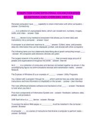 COMPUTER CONCEPTS FINAL EXAM