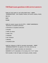 540 final exam questions with correct answers