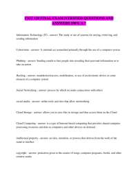 CSIT 120 FINAL EXAM |VERIFIED QUESTIONS AND ANSWERS
