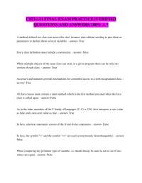 CSIT-111 FINAL EXAM PRACTICE