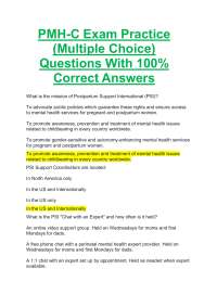 PMH-C Exam Practice (Multiple Choice) Questions With 100% Correct Answers