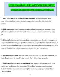 USPS Exam 421 PSE Window Training Questions & Answers (2026/2027) | Postal Service | USPS