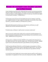 Nevada Life and Health Exam Simulator questions and Verified Answer