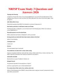NRFSP Exam Study 3 Questions and Answers 2026