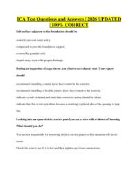 ICA Test Questions and Answers | 2026 UPDATED | 100% CORRECT