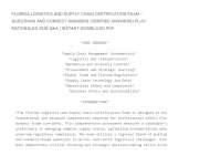 FLORIDA LOGISTICS AND SUPPLY CHAIN CERTIFICATION EXAM – QUESTIONS AND CORRECT ANSWERS