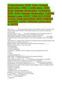 Comprehensive IICRC Water Damage Restoration (WRT) Certification, IICRC Water Damage Res
