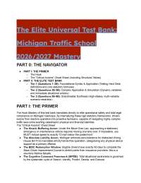 Michigan Traffic School Elite Test Bank 2026/2027 (88 Questions)