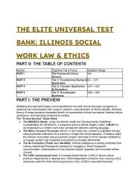 2026/2027 Elite Illinois Social Work Law & Ethics Test Bank - 60 S-Tier Questions