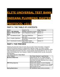 2026/2027 Elite Indiana Plumbing Master Test Bank v11.0 | IPC