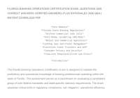 FLORIDA BANKING OPERATIONS CERTIFICATION EXAM –QUESTIONS AND CORRECT ANSWERS (VERIFIED ANS