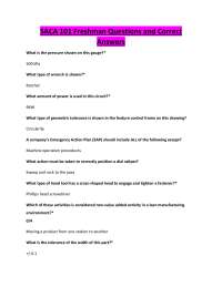 SACA 101 Freshman Questions and Correct Answers