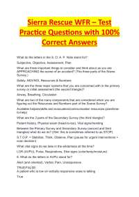 Sierra Rescue WFR – Test Practice Questions with 100% Correct Answers