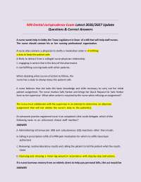 MN Dental Jurisprudence Exam Latest 2026/2027 Update Questions & Correct Answers