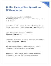 Boiler License Test Questions With Answers.
