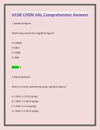 UCSB CHEM 6Al Questions, Comprehensive Answers & Winning Strategies |2026/2027
