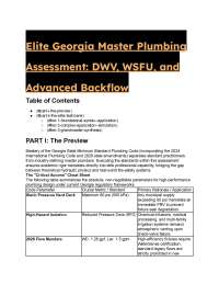 2026/2027 Georgia Master Plumber S-Tier Test Bank & Code Exam Prep