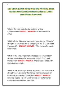 CFI CBCA EXAM STUDY GUIDE ACTUAL TEST QUESTIONS AND ANSWERS 2026-27 JUST RELEASED VERSION