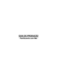 Guia de Produção - Oficina de Produtos Panificáveis com Mel