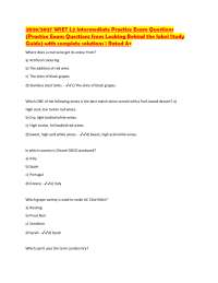 2026/2027 WSET L2 Intermediate Practice Exam Questions (Practice Exam Questions from Looki