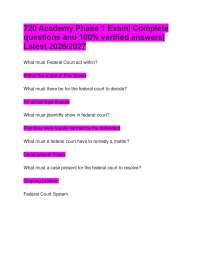 720 Academy Phase 1 Exam| Complete questions and 100% verified answers| Latest 2026/2027