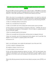 Enrolled Agent Exam 3 2024/2025 With Complete Questions And Correct Answer
