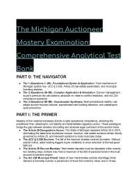 2026/2027 Michigan Auction Law S-Tier Test Bank | 88 Elite Q&A