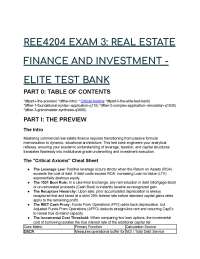 2026/2027 Elite Real Estate Finance Test Bank | 60 S-Tier Q&A