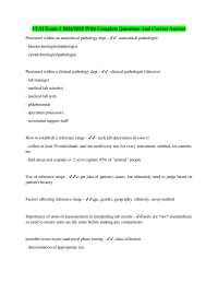 CLM Exam 1 2024/2025 With Complete Questions And Correct Answer