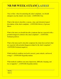 NR 548 WEEK 4 EXAM LATEST ,NR 548 WEEK 4 EXAM LATEST
