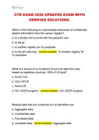 CTR EXAM 2026 UPDATED EXAM WITH VERIFIED SOLUTIONS.