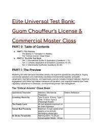 2026/2027 Guam Chauffeur's License S-Tier Exam Bank | 60 Q&A