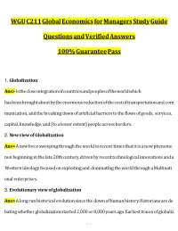 WGU C211 Study Guide Q&A (2026/2027) | Economics | WGU (PDF)