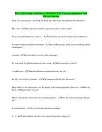 River Test Study Guide Exam 2024/2025 With Complete Questions And Correct Answer