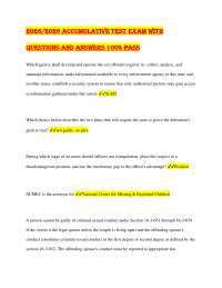2026/2026 Accumulative Test EXAM WITH Questions and Answers 100% Pass
