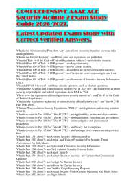 COMPREHENSIVE AAAE ACE Security Module 2 Exam Study Guide 2026/2027. Latest Updated Exa