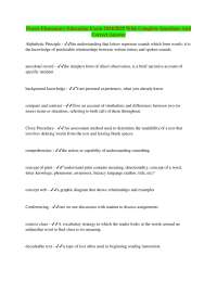 Praxis Elementary Education 5001 Exam 2024/2025 With Complete Questions And Correct Answer