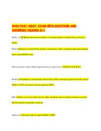 2026/2027 ABAT EXAM WITH Questions and Answers( GRADED A+)