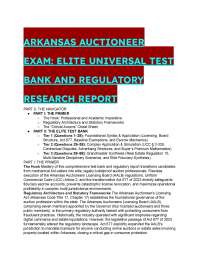 Arkansas Auctioneer License (AALB) S-Tier Test Bank - 2026/2027 Q&A | Instant Download Pdf