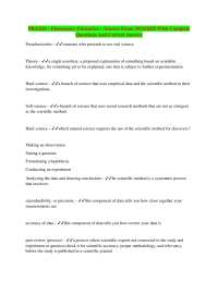 Praxis PLT Elementary Education, Lesson Planning Exam 2024/2025 With Complete Questions An
