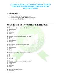XACTIMATE LEVEL 1 (LV1) FULLY REVISED & VERIFIED QUESTIONS & ANSWERS MOCK EXAM 2026