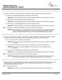 Antepartum Genetics Practice Test Answer Key | Nursing Exam Prep