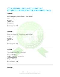 XACTIMATE LEVEL 1 (LV1) PRACTICE QUESTIONS GRADE BOOSTER 2026 REVISED EXAM