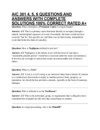AIC 301 4, 5, 6 QUESTIONS AND ANSWERS WITH COMPLETE SOLUTIONS 100% CORRECT RATED A+