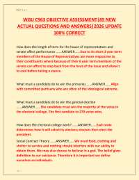 WGU C963 OBJECTIVE ASSESSMENT|85 NEW ACTUAL QUESTIONS AND ANSWERS|2026