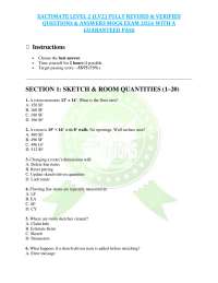XACTIMATE LEVEL 2 (LV2) FULLY REVISED & VERIFIED QUESTIONS & ANSWERS MOCK EXAM 2026