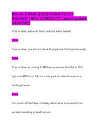MA 2A EXAM QUESTIONS FULLY SOLVED 100% CORRECT| Latest update 2026/2027