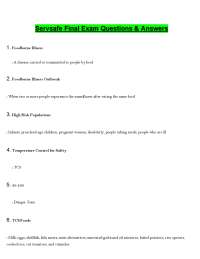 ServSafe Final Exam Questions & Answers PDF | Food Safety Study Guide 2026