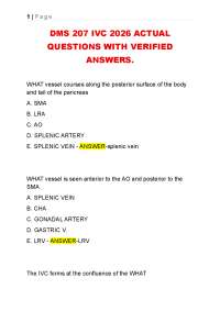 DMS 207 IVC 2026 ACTUAL QUESTIONS WITH VERIFIED ANSWERS.