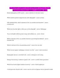 RADIATION SAFETY EXAM |UPDATED ACTUAL EXAM